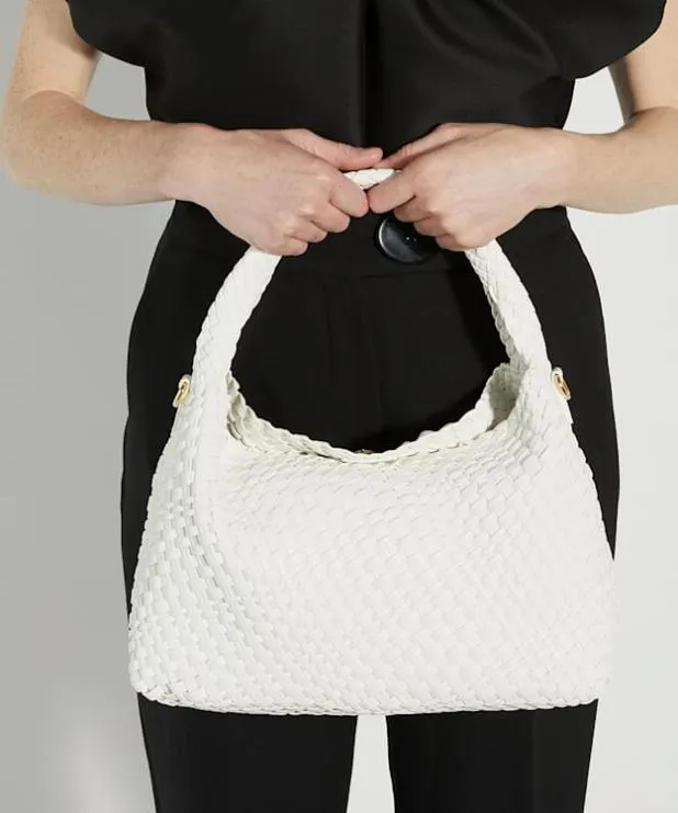 Dune London Crossbody Bags Women Woven Shoulder Bag White