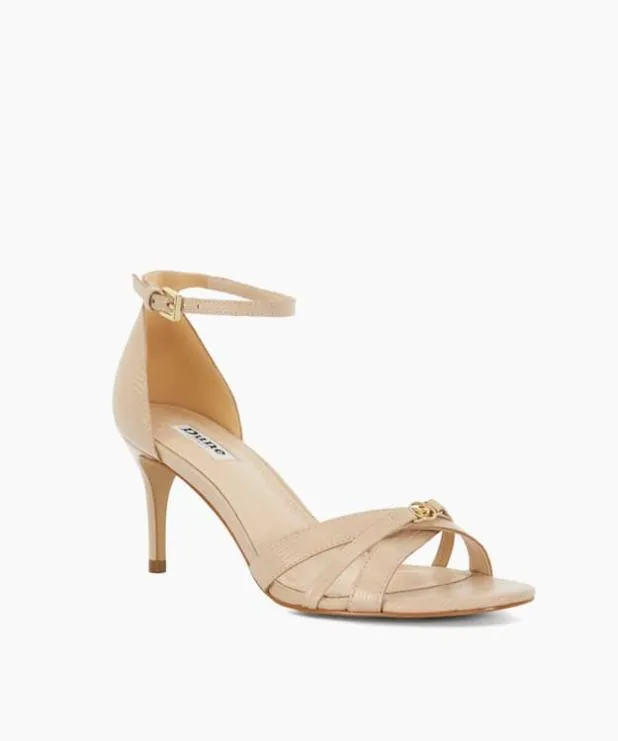 Dune London Heeled Sandals Women Multi Strap Open Toe Heel Sandals Pink