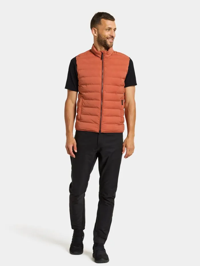 Egon Vest Dark Terracotta Men Didriksons Vests