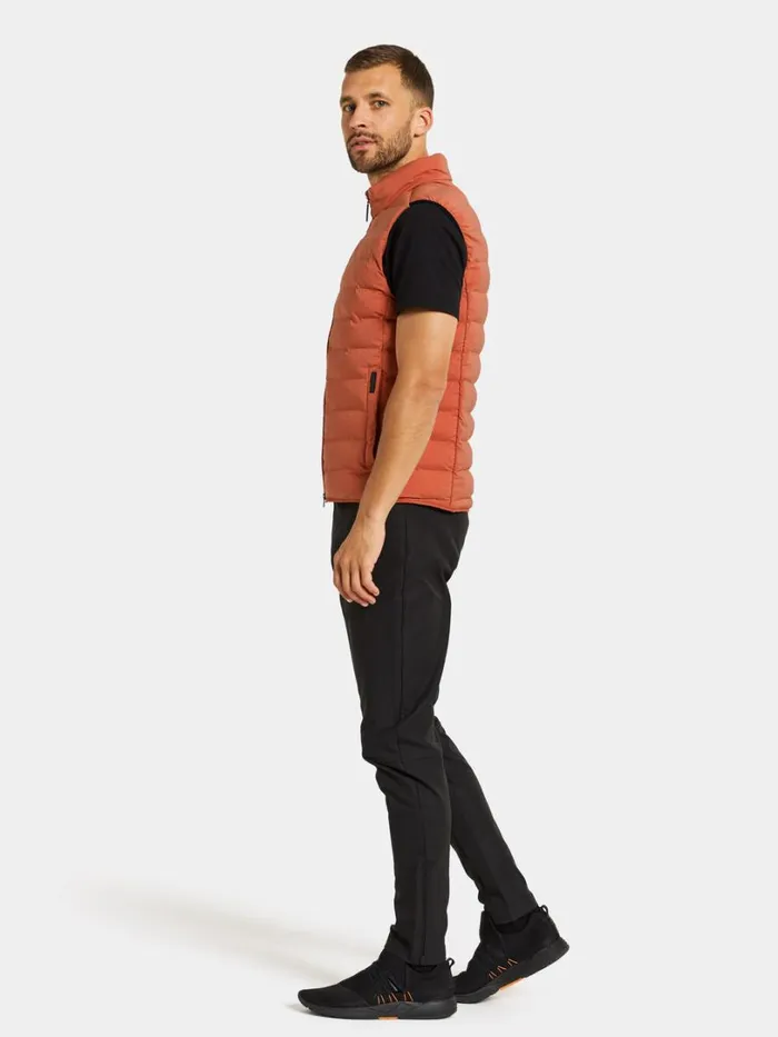 Egon Vest Dark Terracotta Men Didriksons Vests