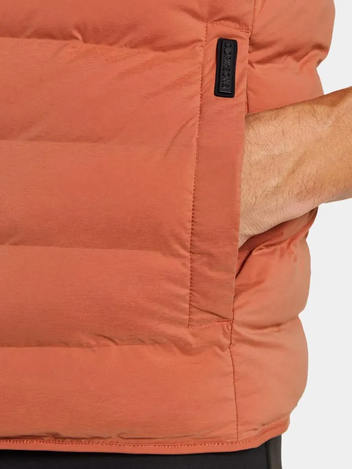 Egon Vest Dark Terracotta Men Didriksons Vests