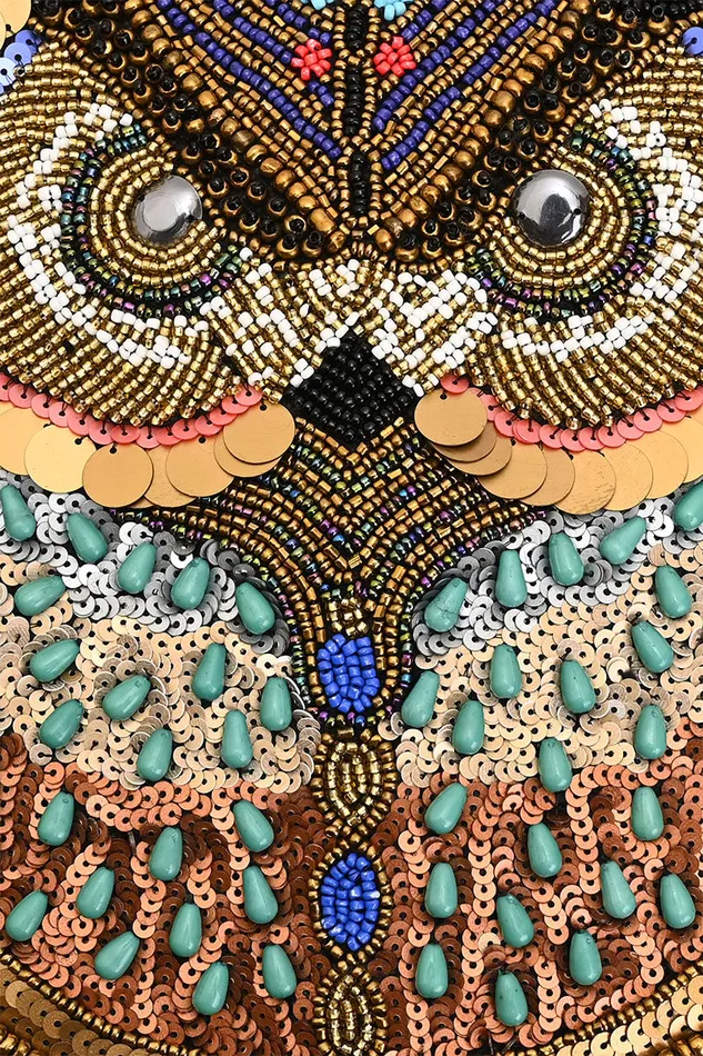 Embellished Shopper Tote Owl Women Totes America and Beyond