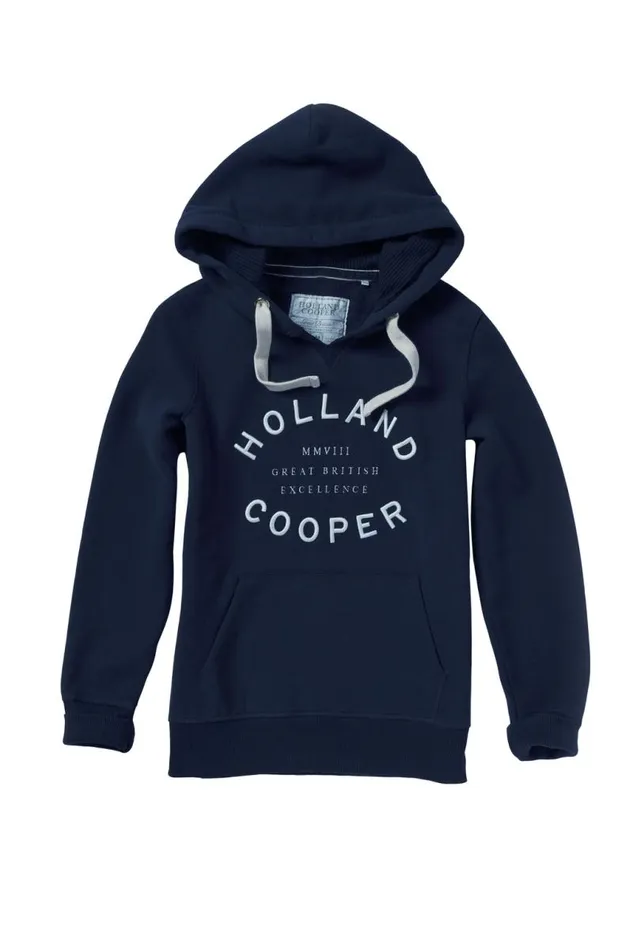 EquestrianWomen Hoodies and Sweatshirts Holland Cooper Varsity Hoodie Ink Navy EquestrianWomen Hoodies and Sweatshirts Holland Cooper Varsity Hoodie Ink Navy