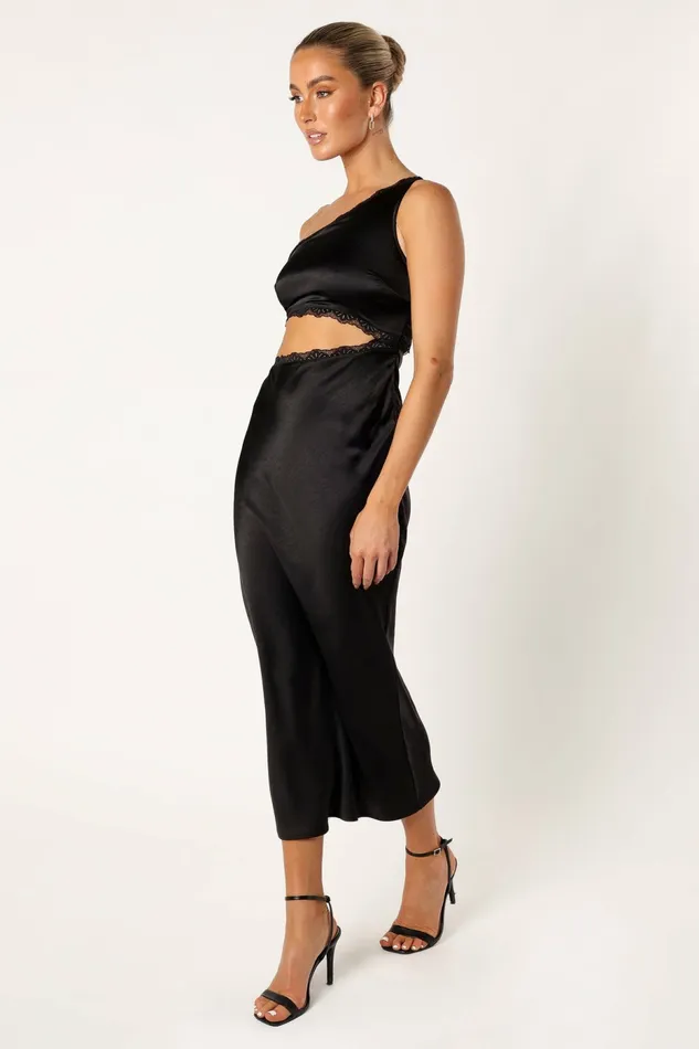 Event Dresses Alta Long Midi Dress Black 8211 Petal and Pup Women