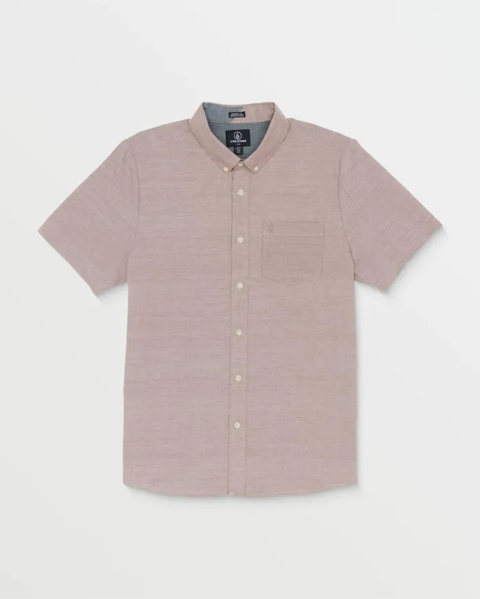 Everett Oxford Short Sleeve Shirt 8211 Nutmeg Mens Volcom Shirts and Flannels Everett Oxford Short Sleeve Shirt 8211 Nutmeg Mens Volcom Shirts and Flannels