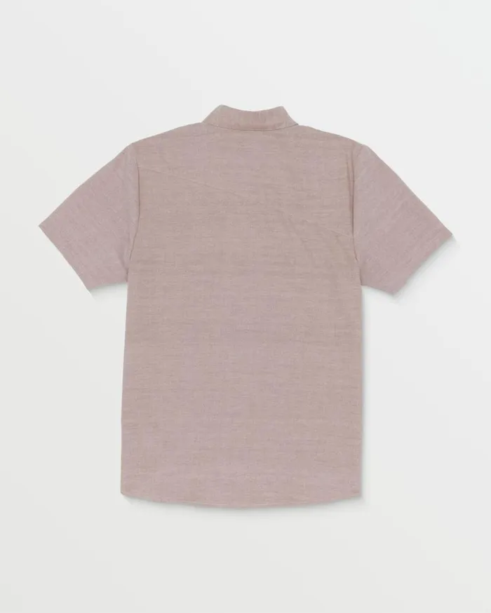 Everett Oxford Short Sleeve Shirt 8211 Nutmeg Mens Volcom Shirts and Flannels