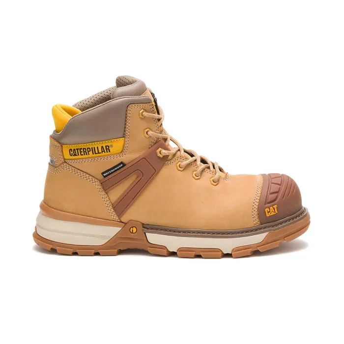 Excavator Superlite Waterproof Carbon Composite Toe Work Boot Honey Reset Men Cat Footwear Boots