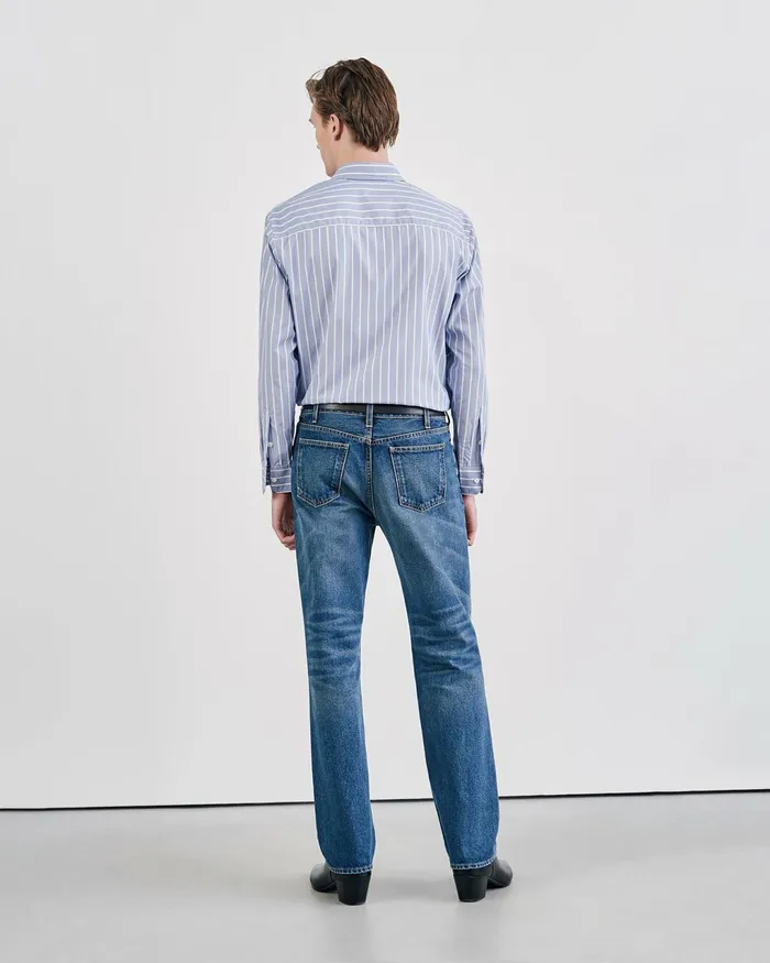 FINN SHIRT Lgr Stripes Skywhite Men Nili Lotan Shirts