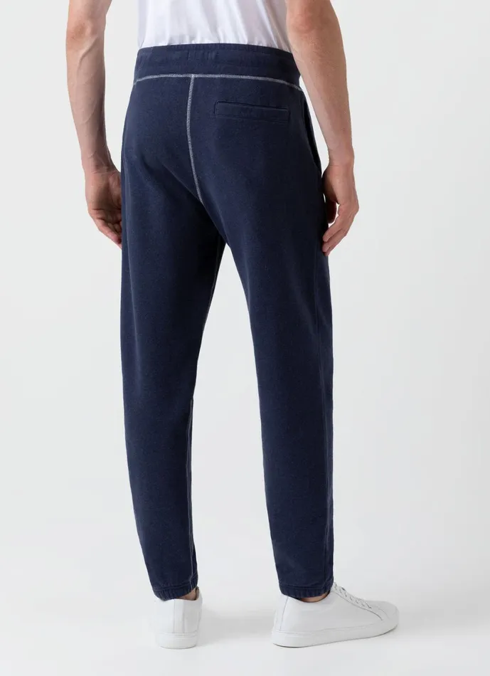 Fleeceback Sweatpants Navy Melange Men SUNSPEL Sweatshirts and Sweatpants