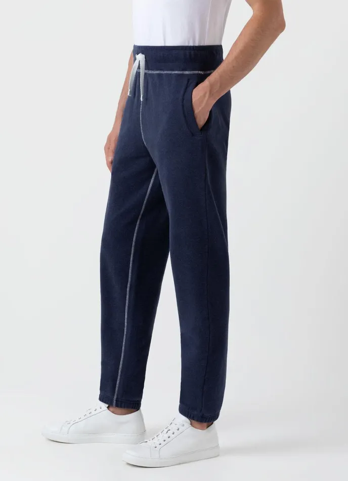 Fleeceback Sweatpants Navy Melange Men SUNSPEL Sweatshirts and Sweatpants