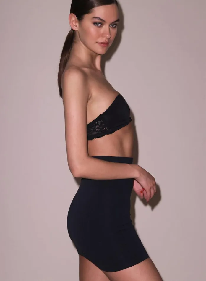 Fleur Du Mal Bottoms Micro Jersey Slip Skirt Black 8211 Women Fleur Du Mal Bottoms Micro Jersey Slip Skirt Black 8211 Women