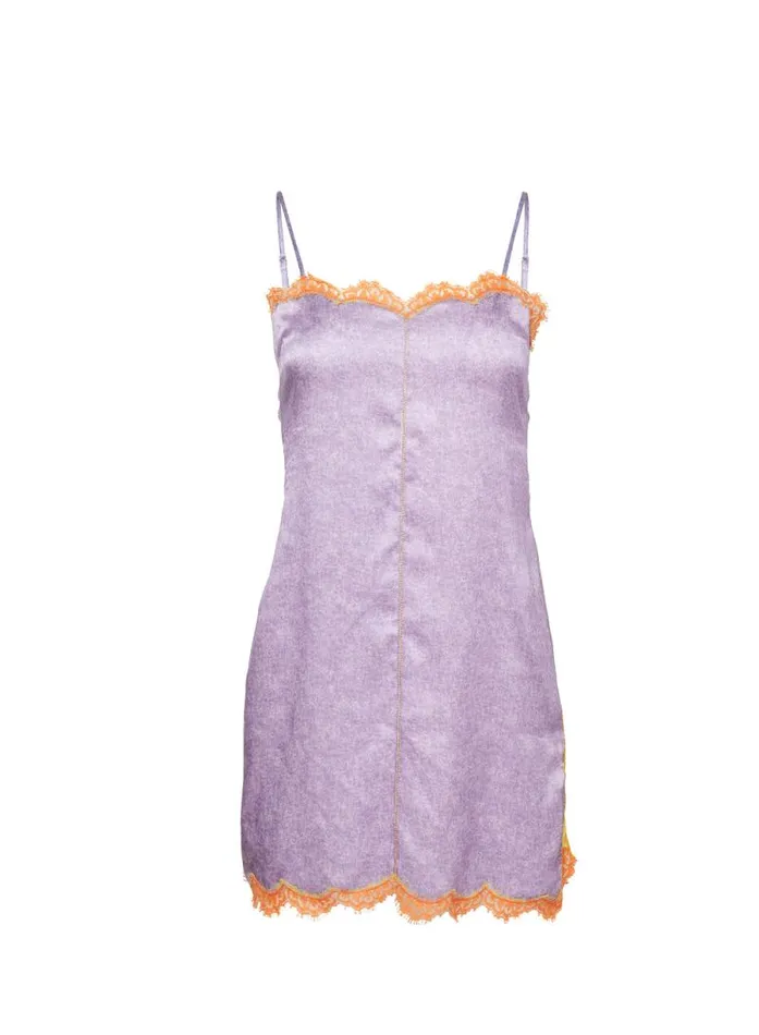 Fleur Du Mal Dresses Acid Wash Mini Slip Lilac Acid Wash 8211 Women Fleur Du Mal Dresses Acid Wash Mini Slip Lilac Acid Wash 8211 Women