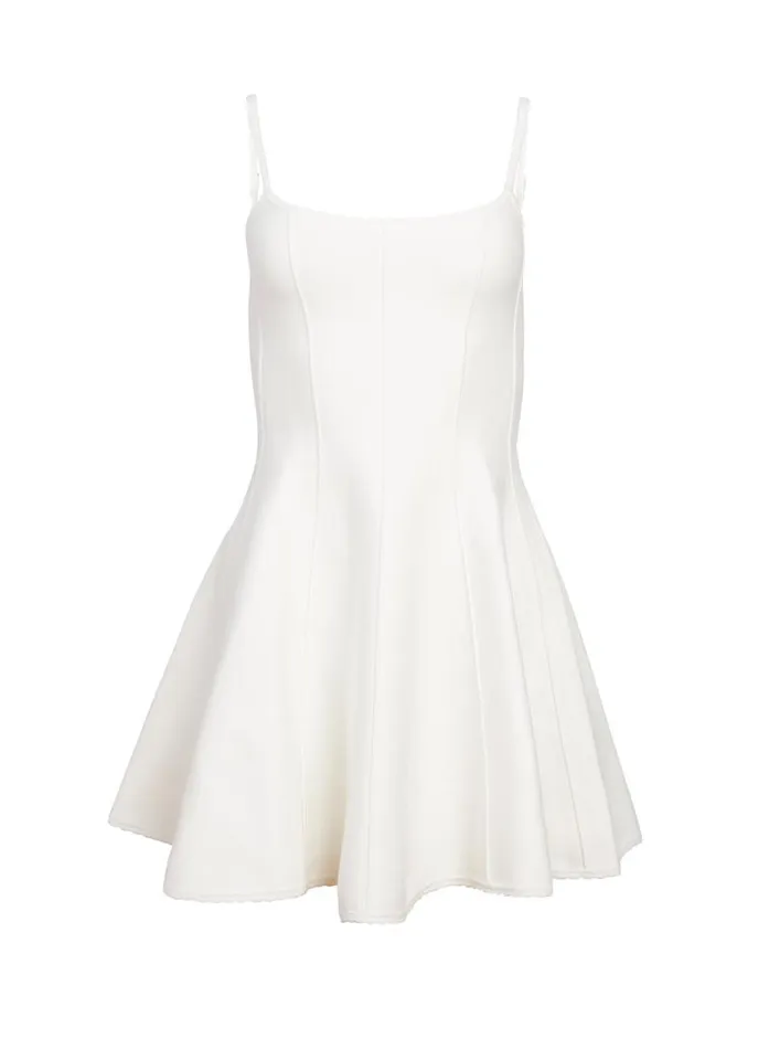 Fleur Du Mal Dresses Flared Corset Dress Ivory 8211 Women Fleur Du Mal Dresses Flared Corset Dress Ivory 8211 Women