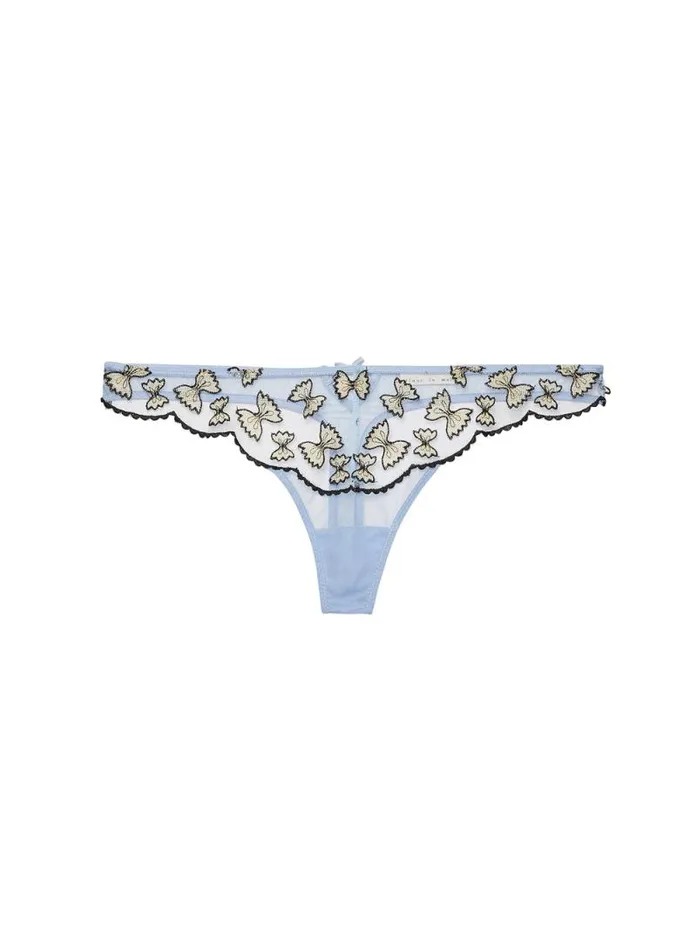 Fleur Du Mal Thongs Farfalle Embroidery Thong Ice Queen 8211 Women Fleur Du Mal Thongs Farfalle Embroidery Thong Ice Queen 8211 Women