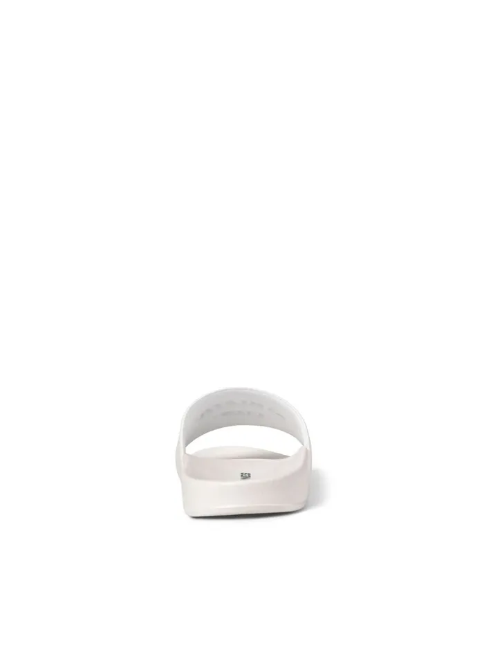 Flip Flops and Sandals JACK and JONES Mens LOGO SLIDES White Cloud Dancer Popular