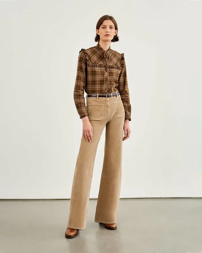 FLORENCE PANT Ecru Women Nili Lotan Pants and Shorts