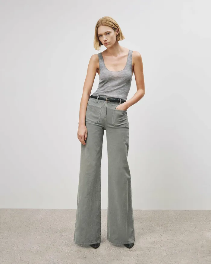 FLORENCE PANT Ecru Women Nili Lotan Pants and Shorts
