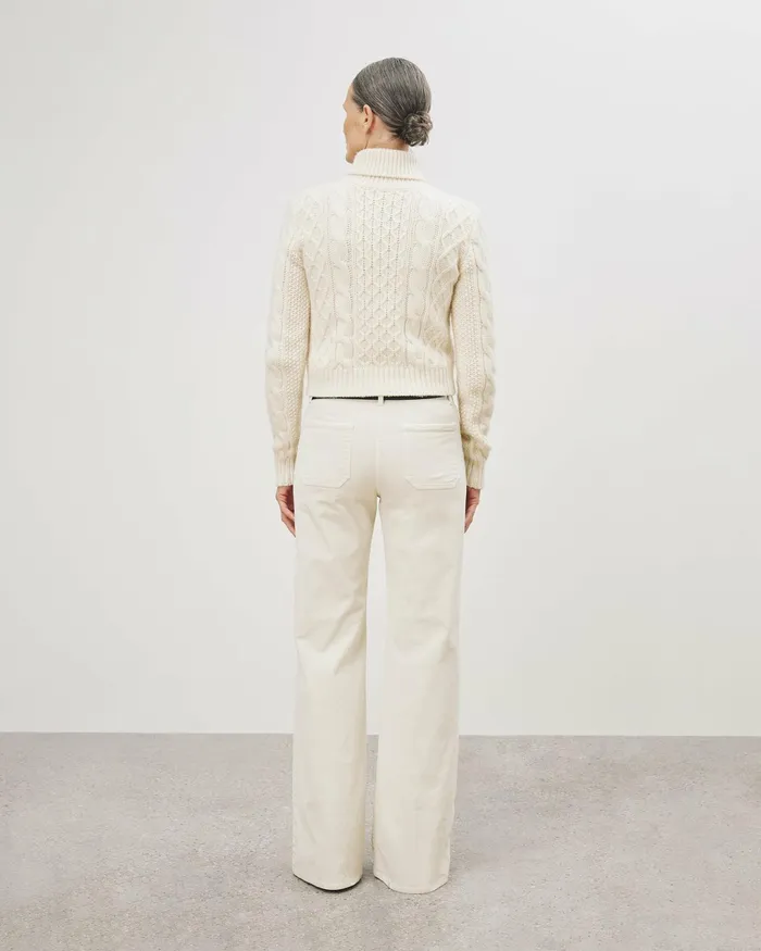 FLORENCE PANT Ecru Women Nili Lotan Pants and Shorts