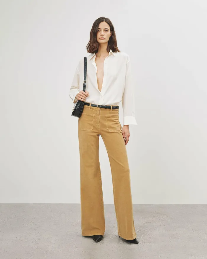 FLORENCE PANT Ecru Women Nili Lotan Pants and Shorts