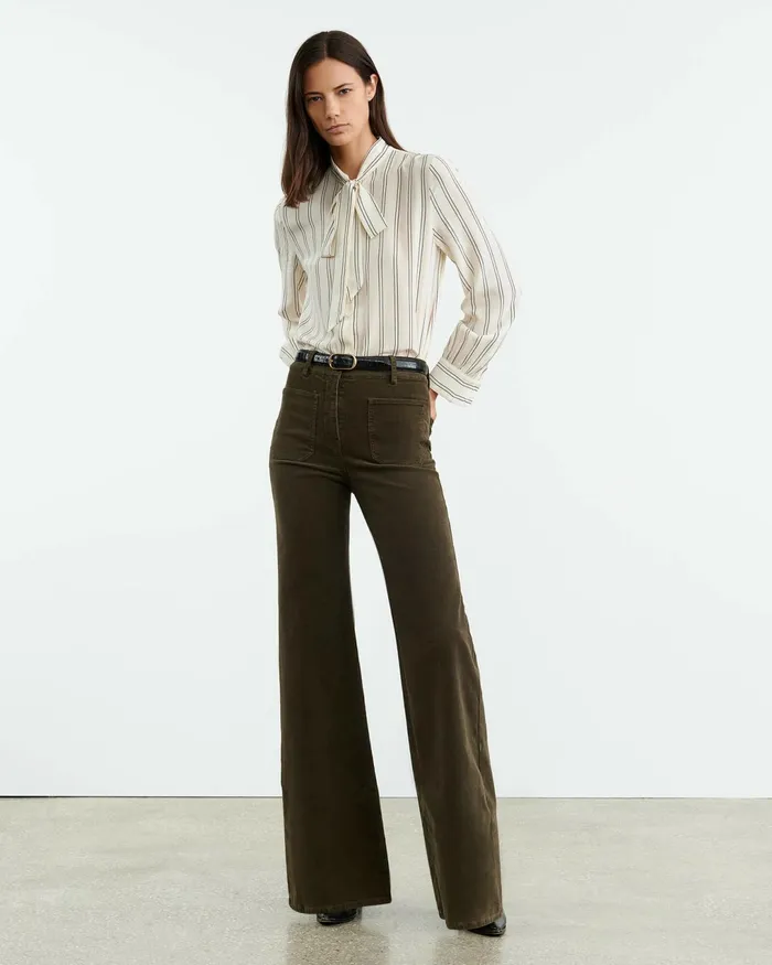 FLORENCE PANT Ecru Women Nili Lotan Pants and Shorts