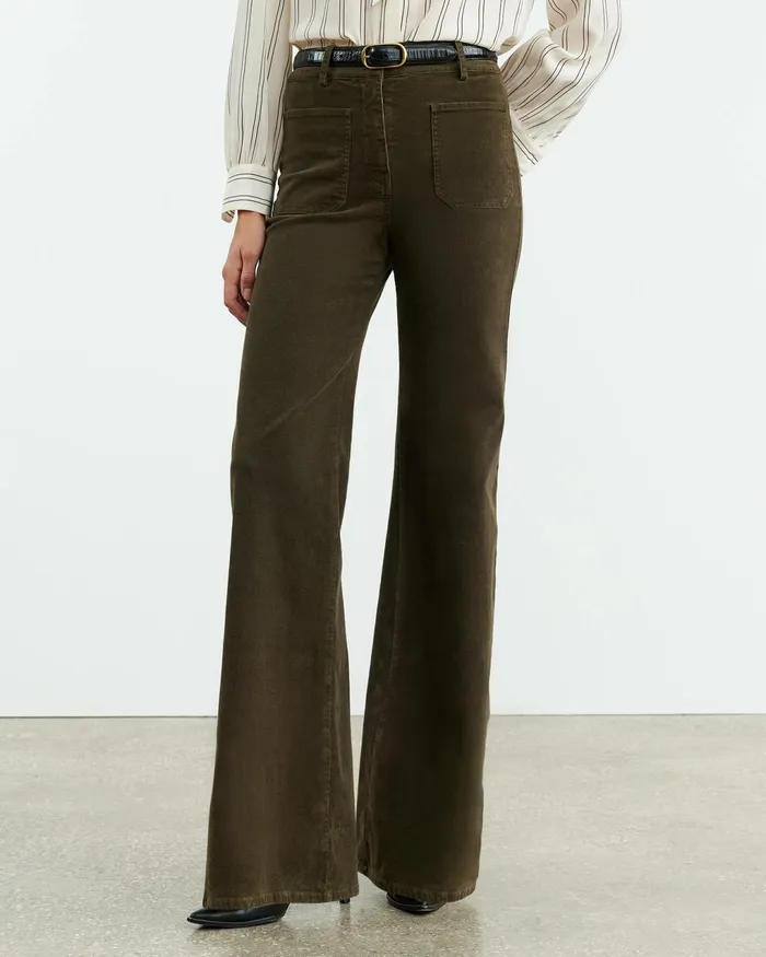 FLORENCE PANT Ecru Women Nili Lotan Pants and Shorts