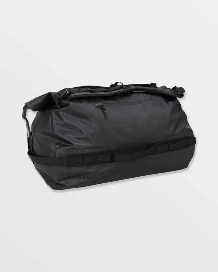 Frequency RollTop Duffel 8211 Black Mens Volcom Bags and Backpacks