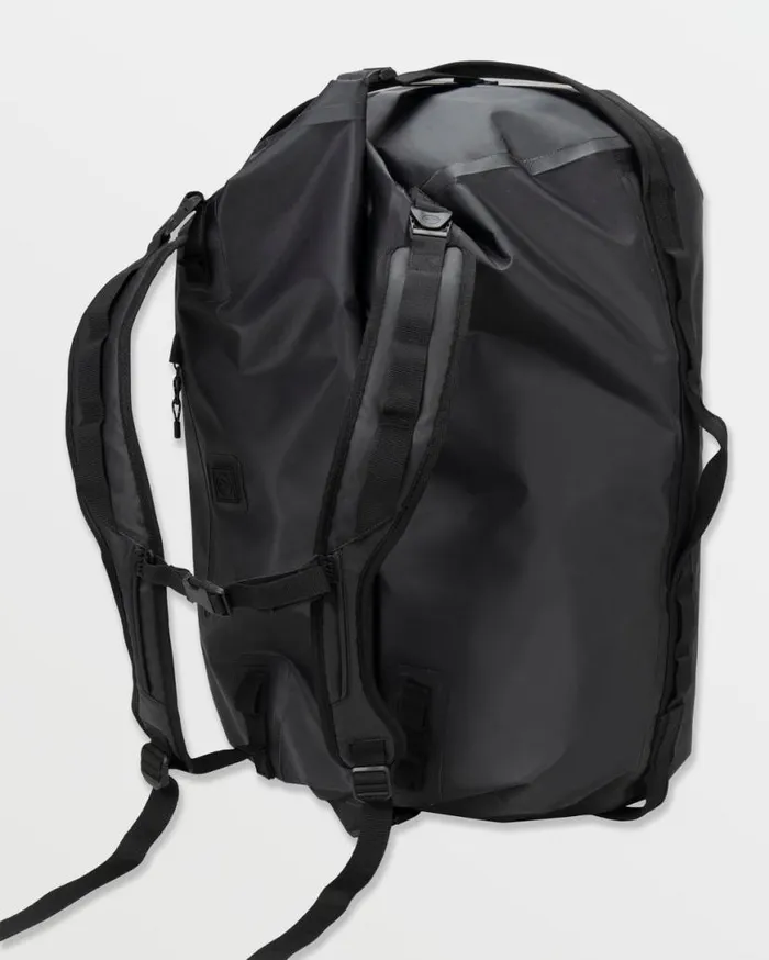 Frequency RollTop Duffel 8211 Black Mens Volcom Bags and Backpacks