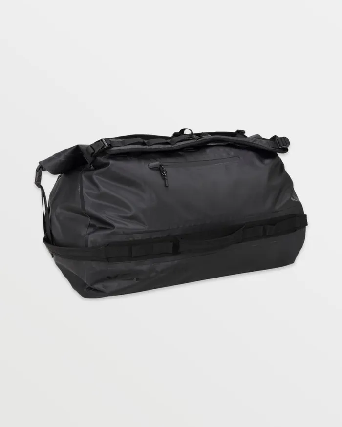 Frequency RollTop Duffel 8211 Black Mens Volcom Bags and Backpacks