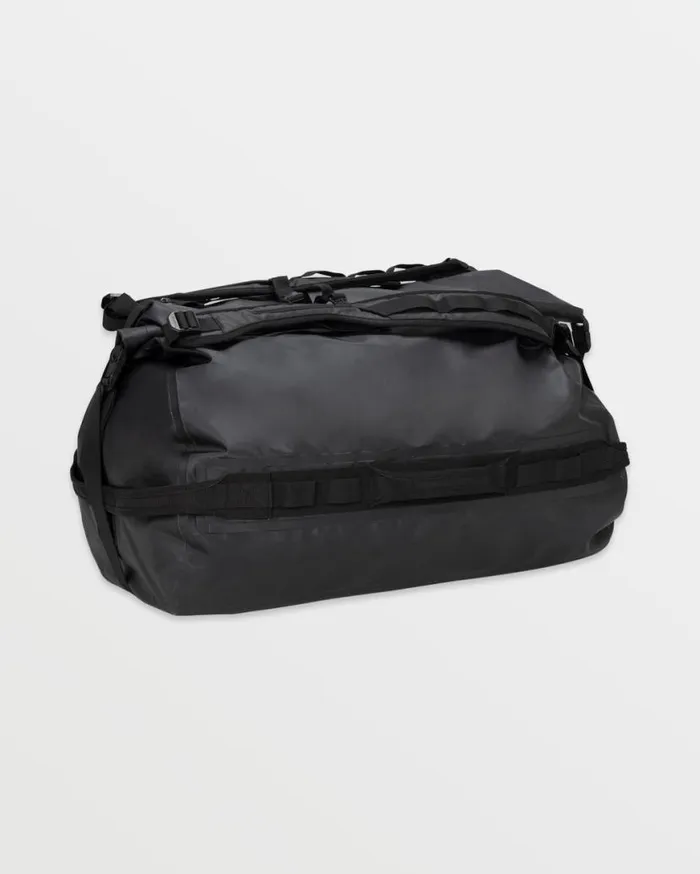 Frequency RollTop Duffel 8211 Black Mens Volcom Bags and Backpacks
