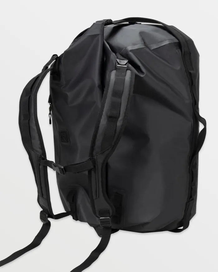 Frequency RollTop Duffel 8211 Black Mens Volcom Bags and Backpacks