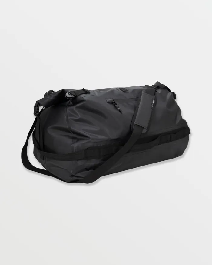 Frequency RollTop Duffel 8211 Black Mens Volcom Bags and Backpacks
