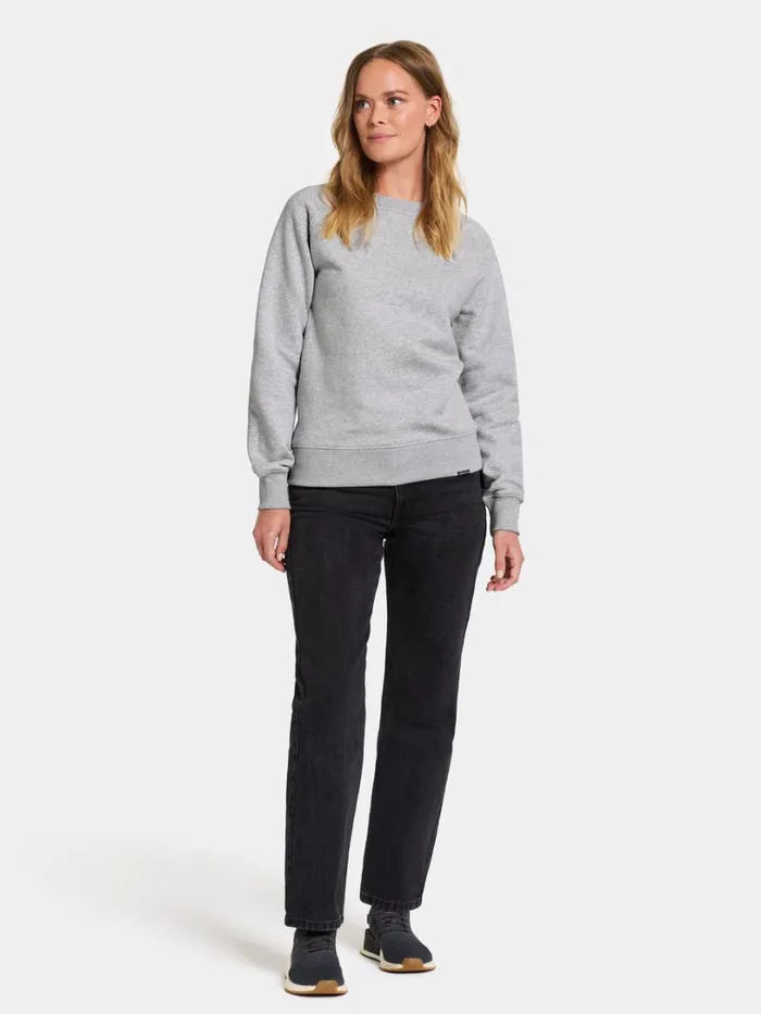 Fyn Women039s Sweater Aluminum Melange Women Didriksons Hoodies and Sweatshirts Fyn Women039s Sweater Aluminum Melange Women Didriksons Hoodies and Sweatshirts