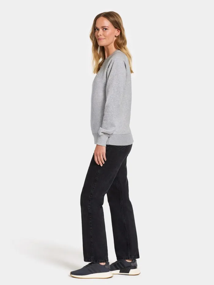 Fyn Women039s Sweater Aluminum Melange Women Didriksons Hoodies and Sweatshirts Fyn Women039s Sweater Aluminum Melange Women Didriksons Hoodies and Sweatshirts