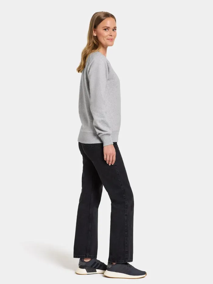 Fyn Women039s Sweater Aluminum Melange Women Didriksons Hoodies and Sweatshirts Fyn Women039s Sweater Aluminum Melange Women Didriksons Hoodies and Sweatshirts