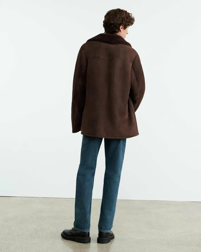 GOSHEN SHEARLING COAT Espresso Men Nili Lotan Jackets and Coats