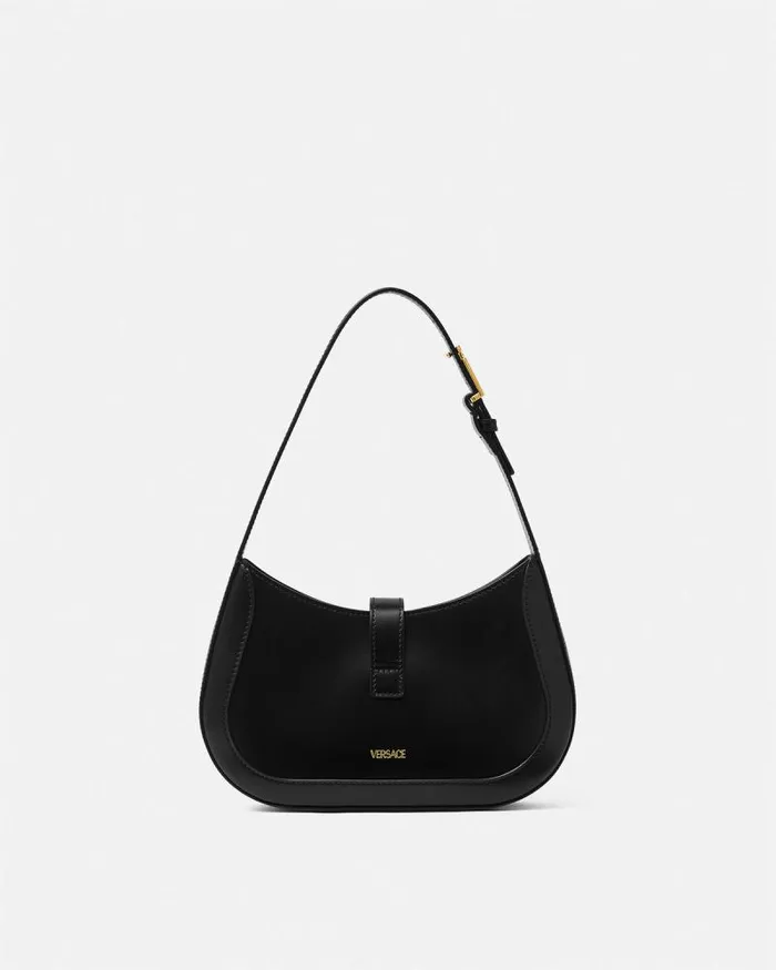 Greca Goddess Small Hobo Bag Blackgold Women Versace Shoulder and Crossbody