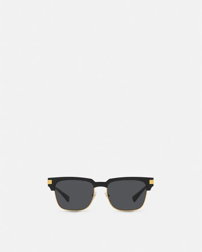 Greca Sunglasses Blackgold Men Versace Sunglasses
