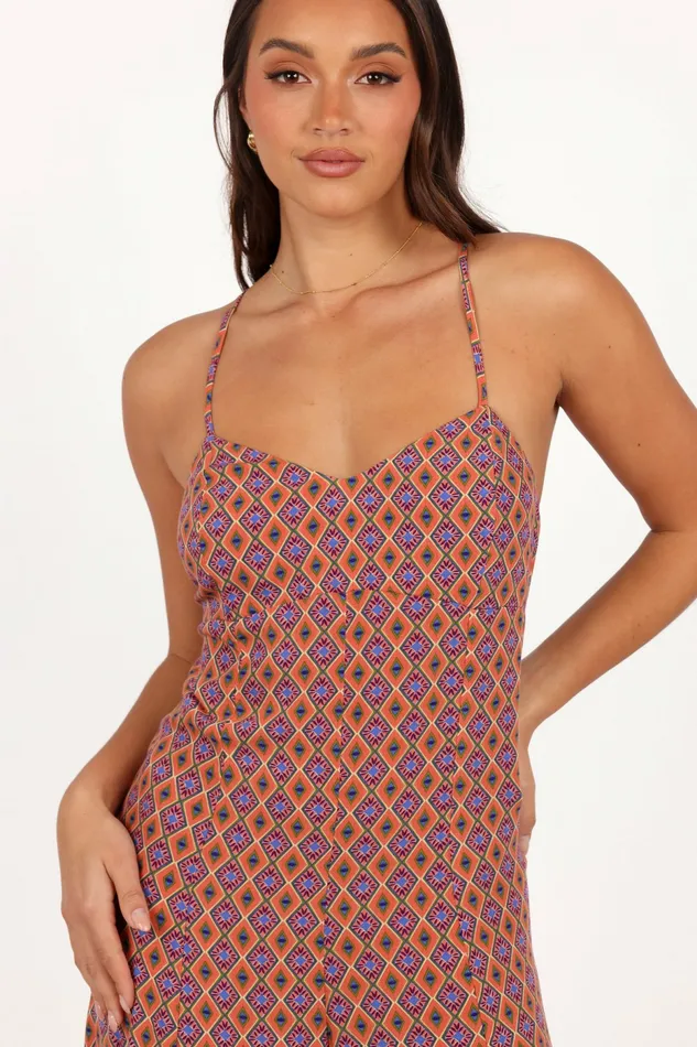 Harlee Wide Leg Jumpsuit Orange Women Jumpsuits and Rompers Petal and Pup