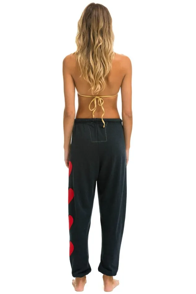 Heart Stitch 4 Sweatpants 8211 Charcoal Women Aviator Nation Sweatpants
