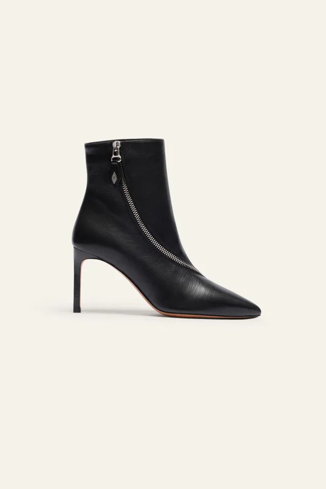 HighHeeled Ankle Boots Ciper Black Women Baandsh Shoes
