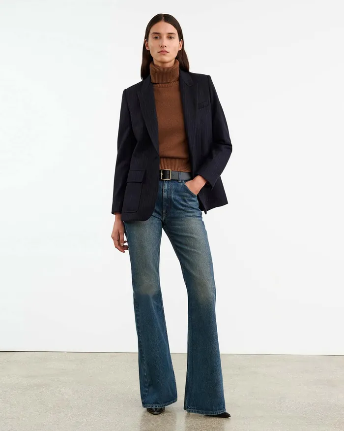 HOLLYN CASHMERE TURTLENECK SWEATER Coffee Women Nili Lotan Knits and Sweaters