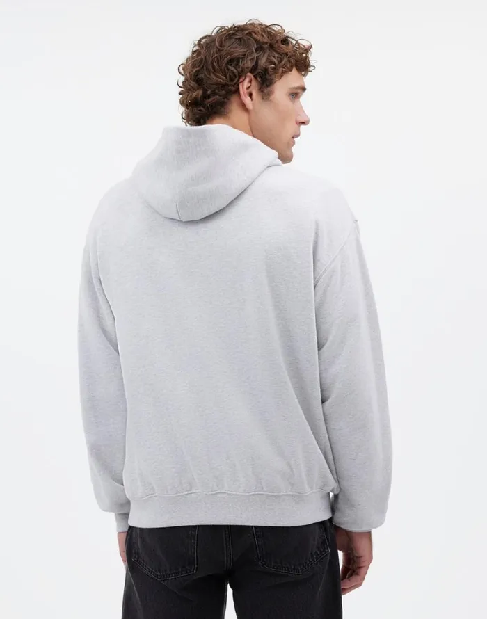 Hoodies and Sweatshirts Men Madewell The McCarren Midweight Hoodie Sweatshirt Light Heather Grey