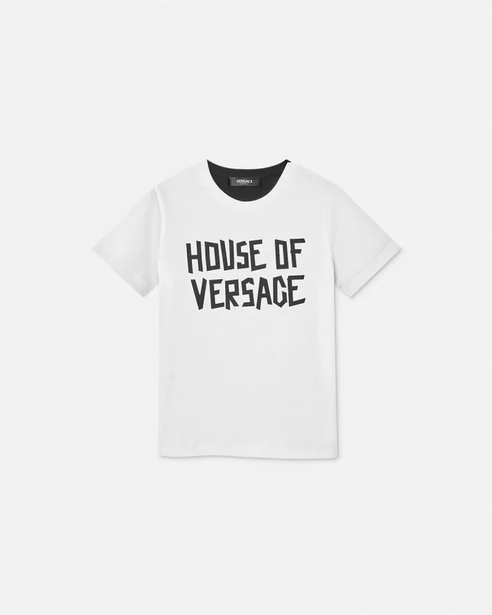 House Of Versace Kids TShirt Blackwhite Children Versace Clothing