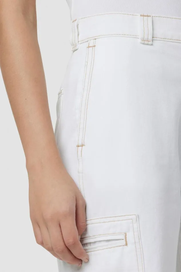 Hudson Jeans Cargo HighRise Welt Pocket Wide Leg Cargo White 8211 Women Hudson Jeans Cargo HighRise Welt Pocket Wide Leg Cargo White 8211 Women