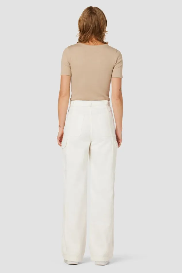 Hudson Jeans Cargo HighRise Wide Leg Cargo White 8211 Women Hudson Jeans Cargo HighRise Wide Leg Cargo White 8211 Women