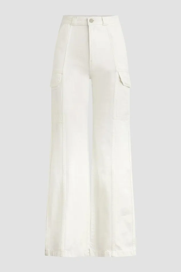 Hudson Jeans Cargo HighRise Wide Leg Cargo White 8211 Women Hudson Jeans Cargo HighRise Wide Leg Cargo White 8211 Women