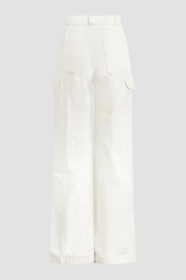 Hudson Jeans Cargo HighRise Wide Leg Cargo White 8211 Women Hudson Jeans Cargo HighRise Wide Leg Cargo White 8211 Women