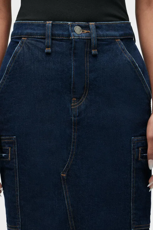 Hudson Jeans Cargo Reconstructed Skirt W Cargo Welt Pockets Denim Rinse 8211 Women