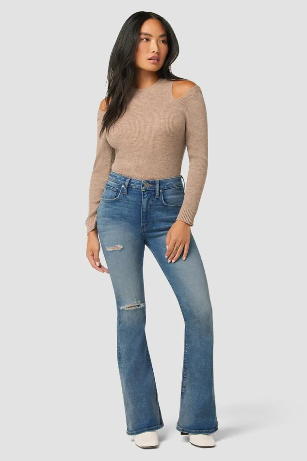 Hudson Jeans Flare Holly HighRise Flare Petite Jean Coral 8211 Women