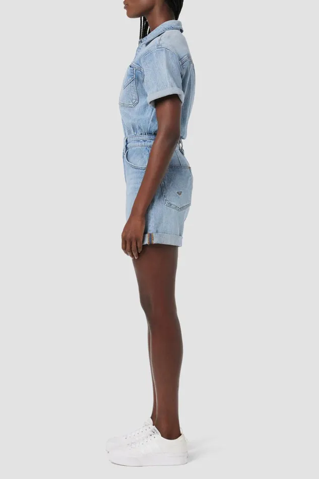 Hudson Jeans Shorts Short Sleeve Romper Ocean Waters 8211 Women Hudson Jeans Shorts Short Sleeve Romper Ocean Waters 8211 Women